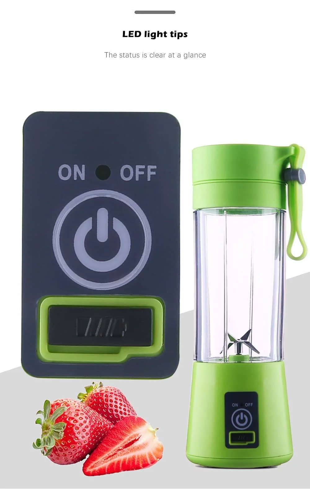 13-Ounce USB-Rechargeable Fruit Blender - Image 5