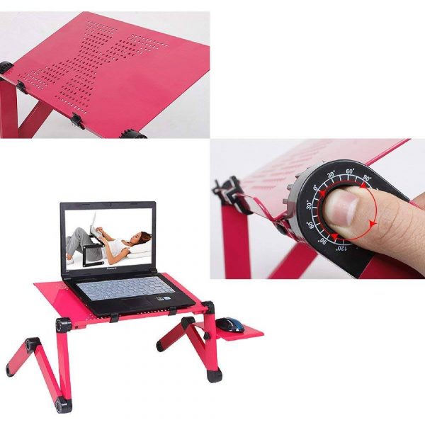 Laptop Table Stand With Adjustable Folding Ergonomic Design Stand Notebook Desk For Ultrabook Netbook Or Tablet With Mou 5