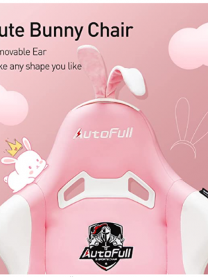 AutoFull Pink Gaming Chair PU Leather
